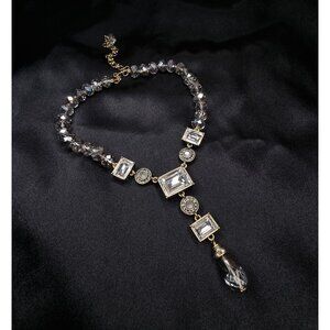 Heidi Daus Statement Necklace With Clear Crystal Accents & Gold-Tone Finish Adju